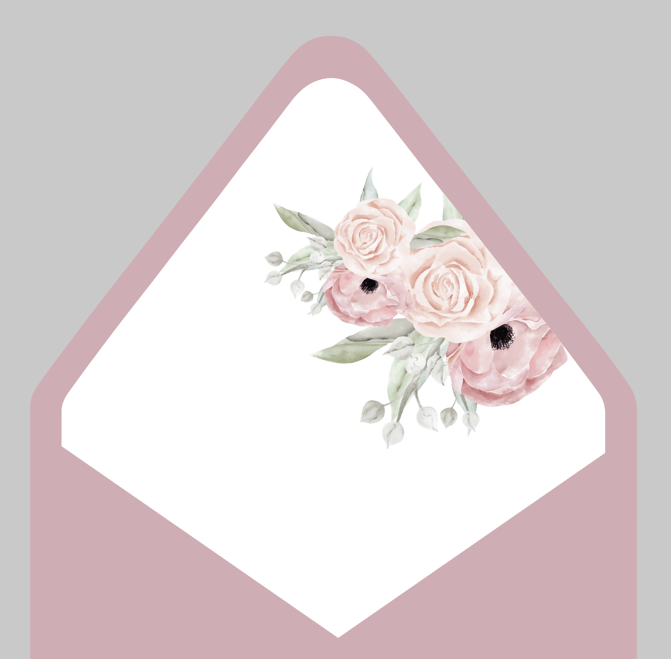 Anemone Wreath Invitation