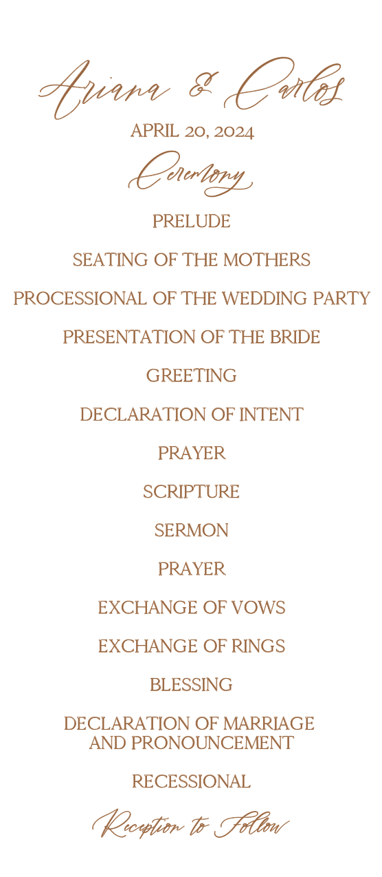 Fall Festivities Program