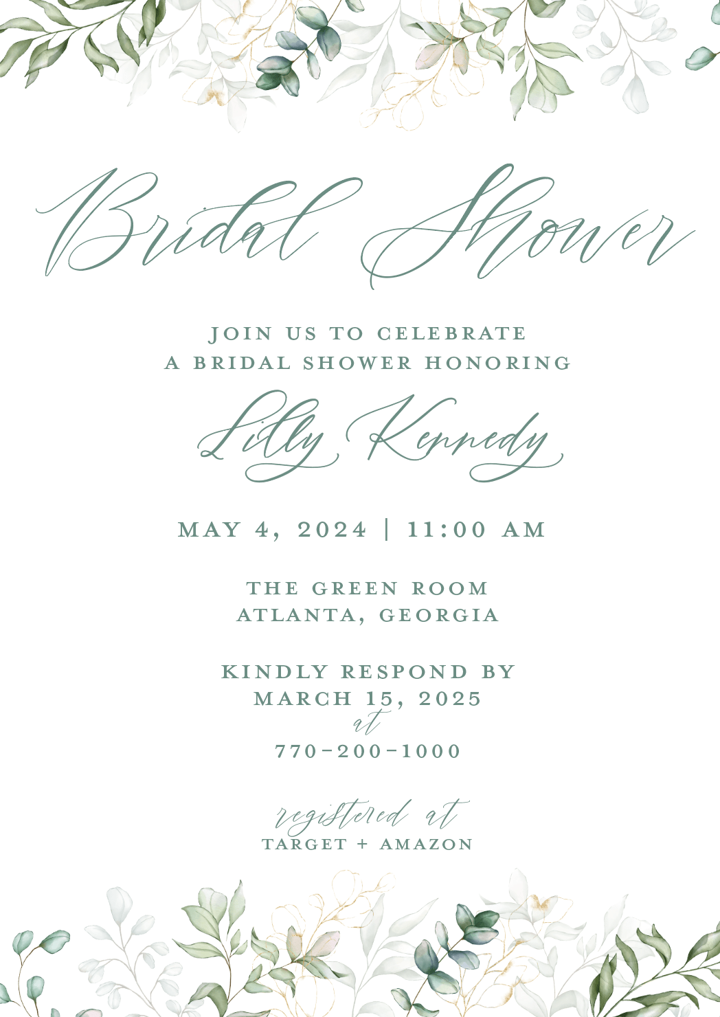 Garden Party Invitation