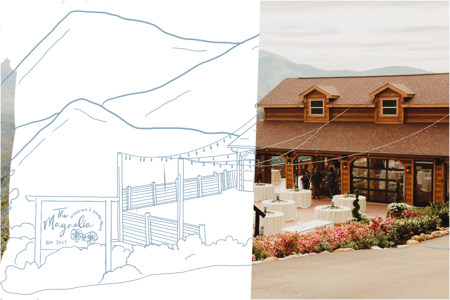 Custom Venue Line Drawing - Digital Download