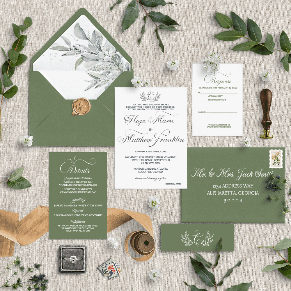 Royal Affair Wedding Invitation Suite