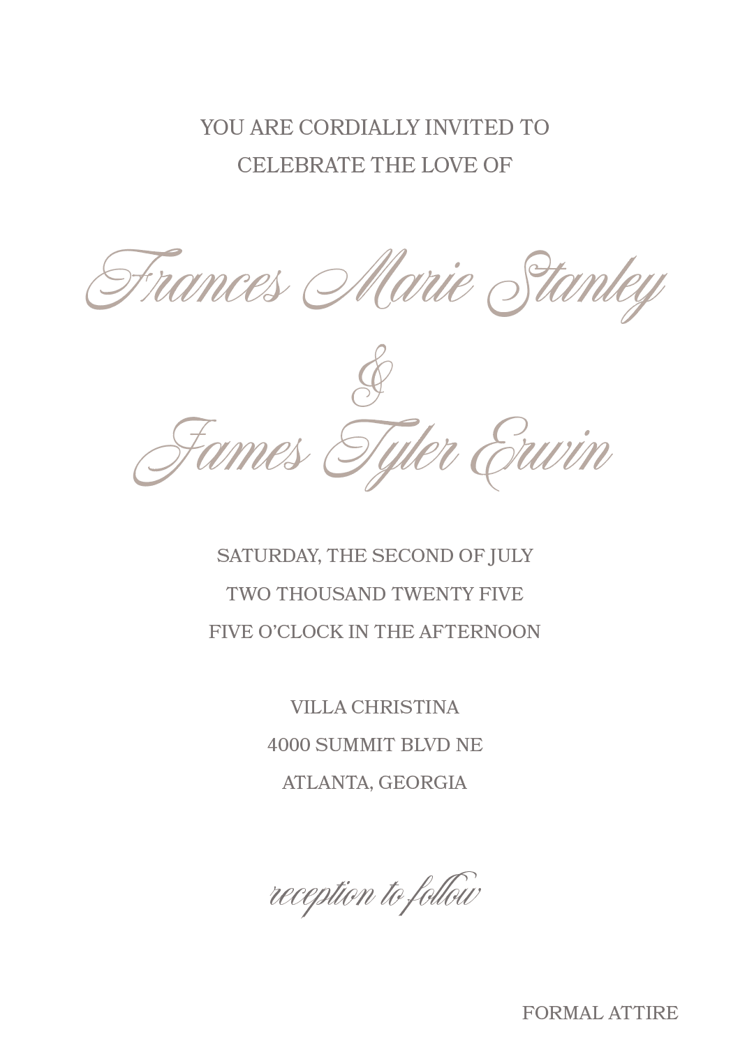 Green With Envy Wedding Invitation Suite