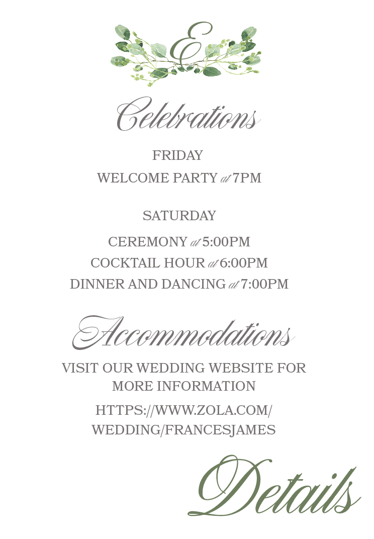 Green With Envy Wedding Invitation Suite