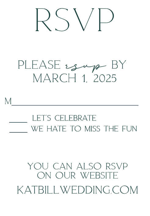 Bold Details Wedding Invitation Suite