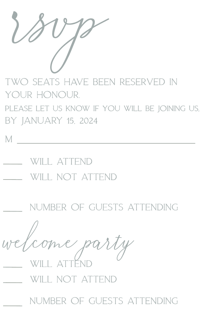 Simple Arch Wedding Invitation Suite