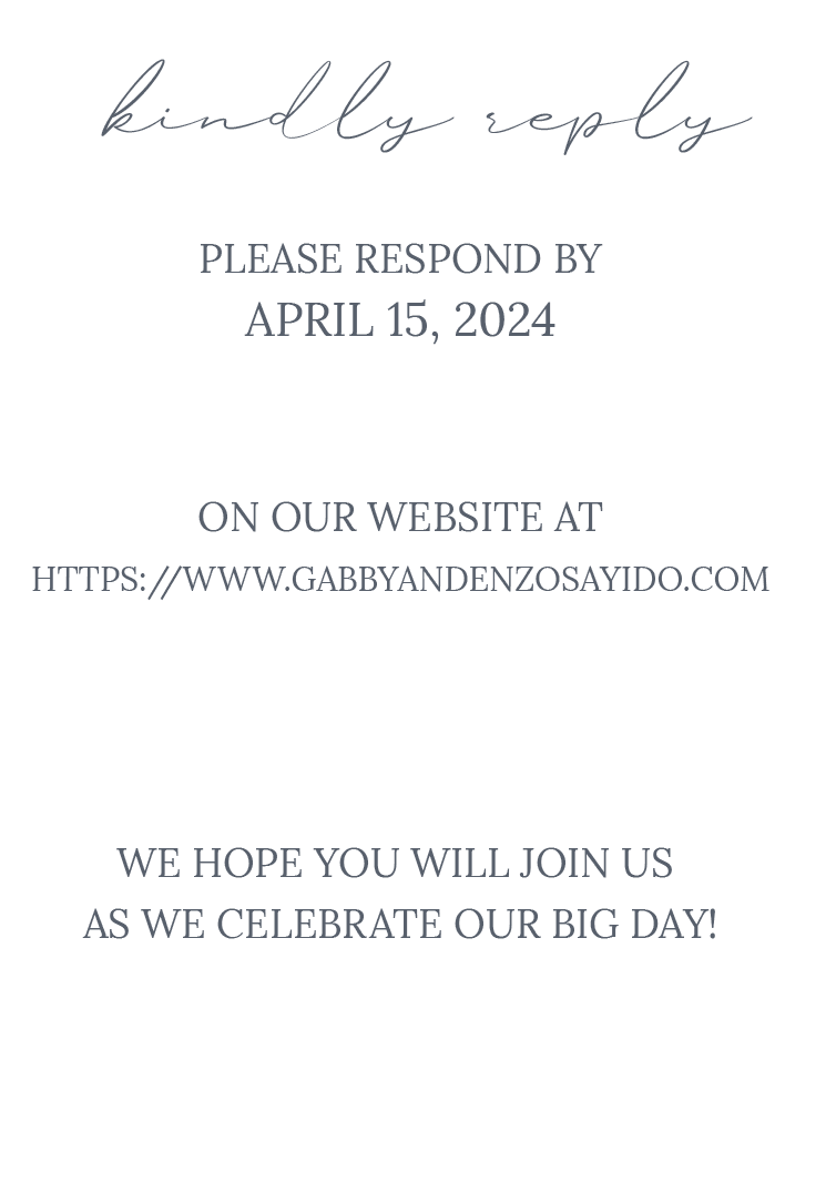 Italian Romance Wedding Invitation Suite