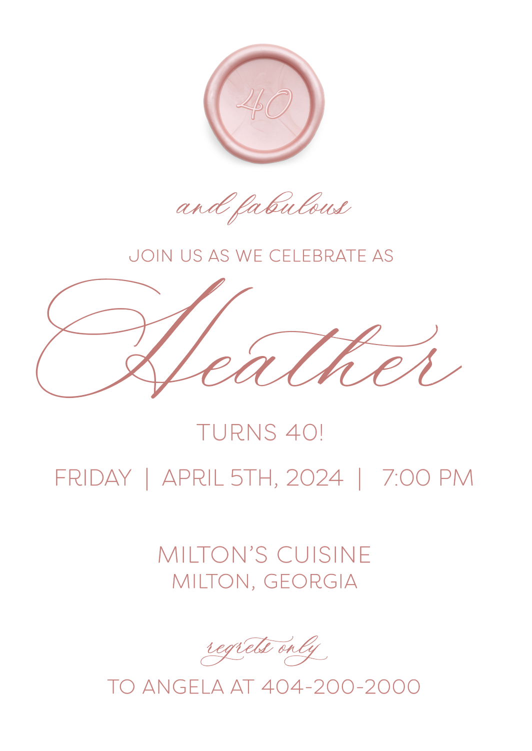 Fabulous Invitation