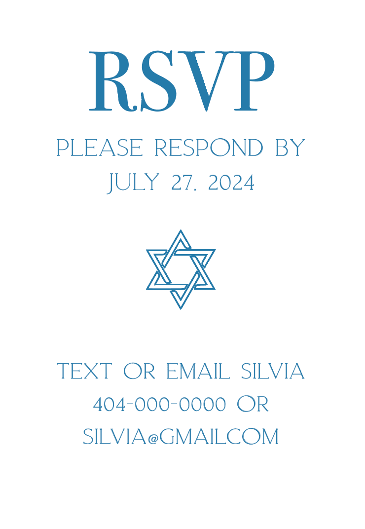 Mitzvah Celebration Invitation