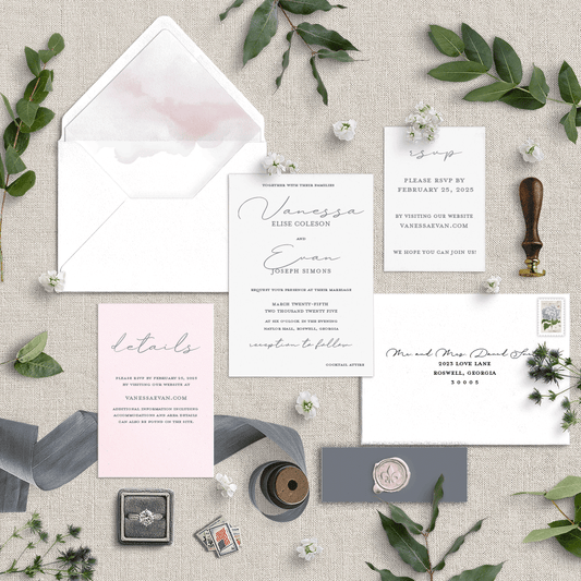 Romantic Notions Wedding Invitation Suite