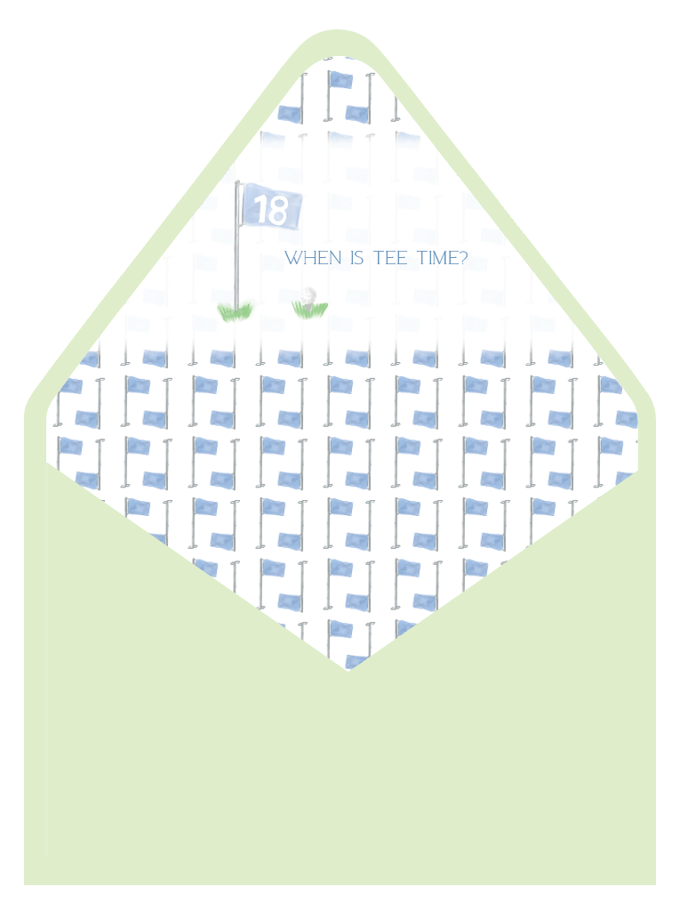 Tee Time Retirement Party Invitation