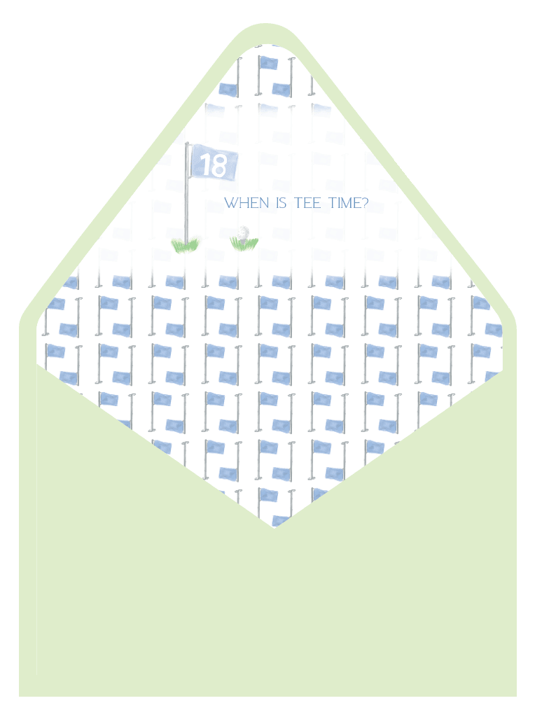 Tee Time Retirement Party Invitation