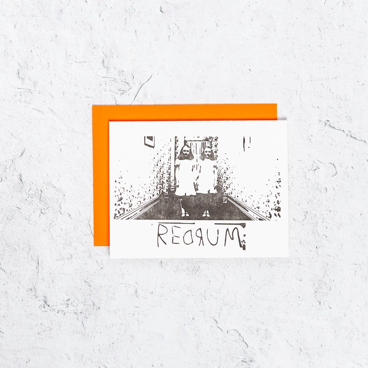 Redrum Letterpress Card