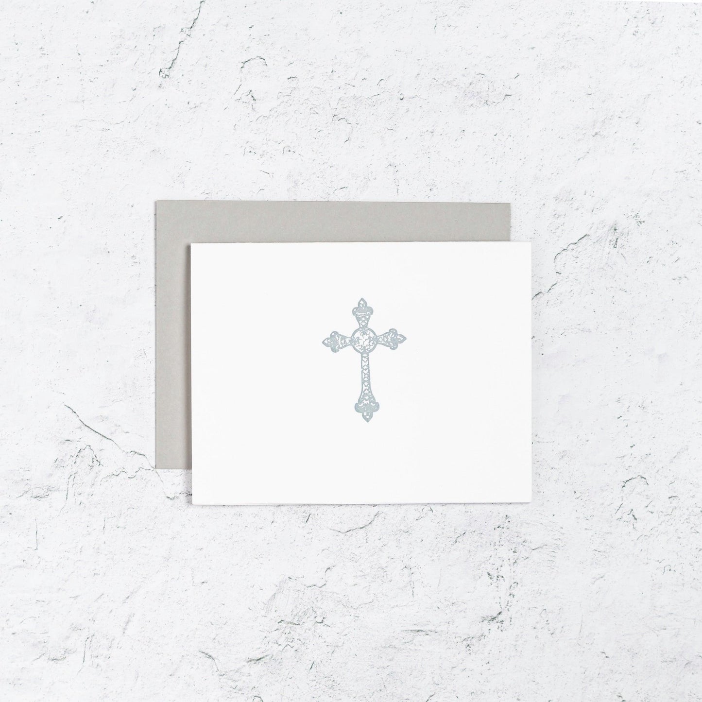 Byzantine Cross Letterpress Card