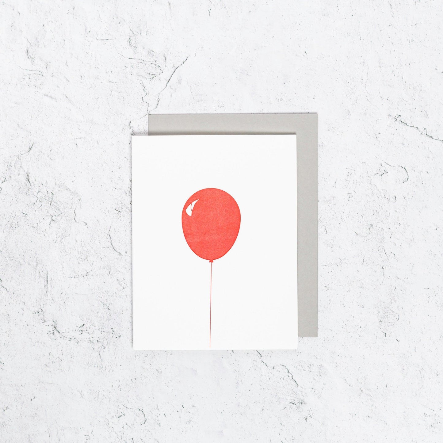 The IT Red Halloween Balloon Card