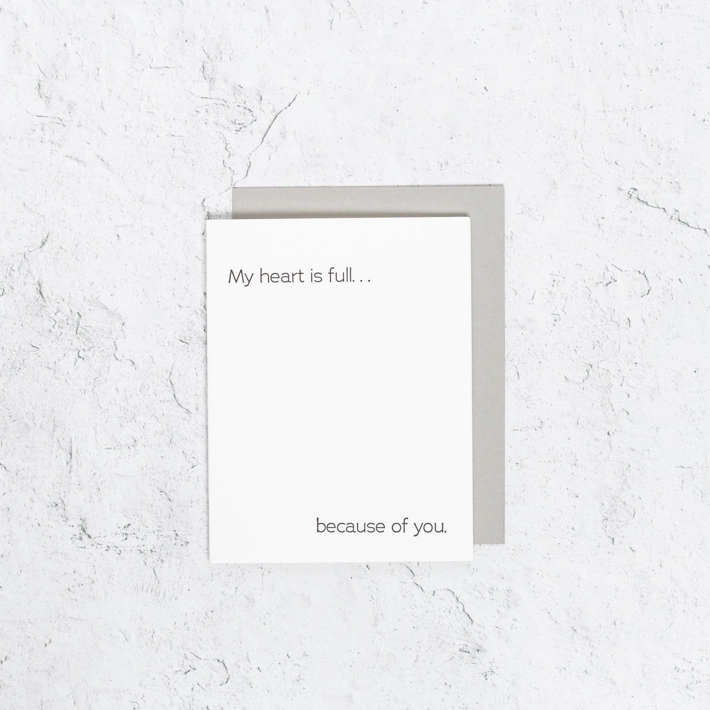 Full Heart Letterpress Card