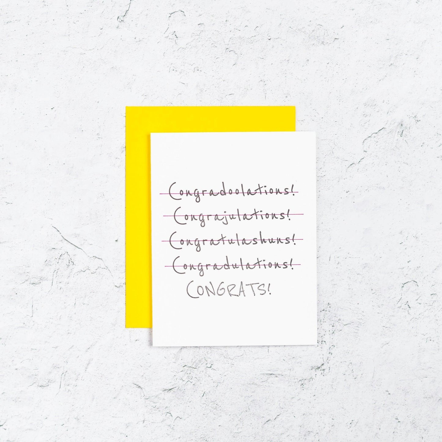 Congratulations Letterpress Card
