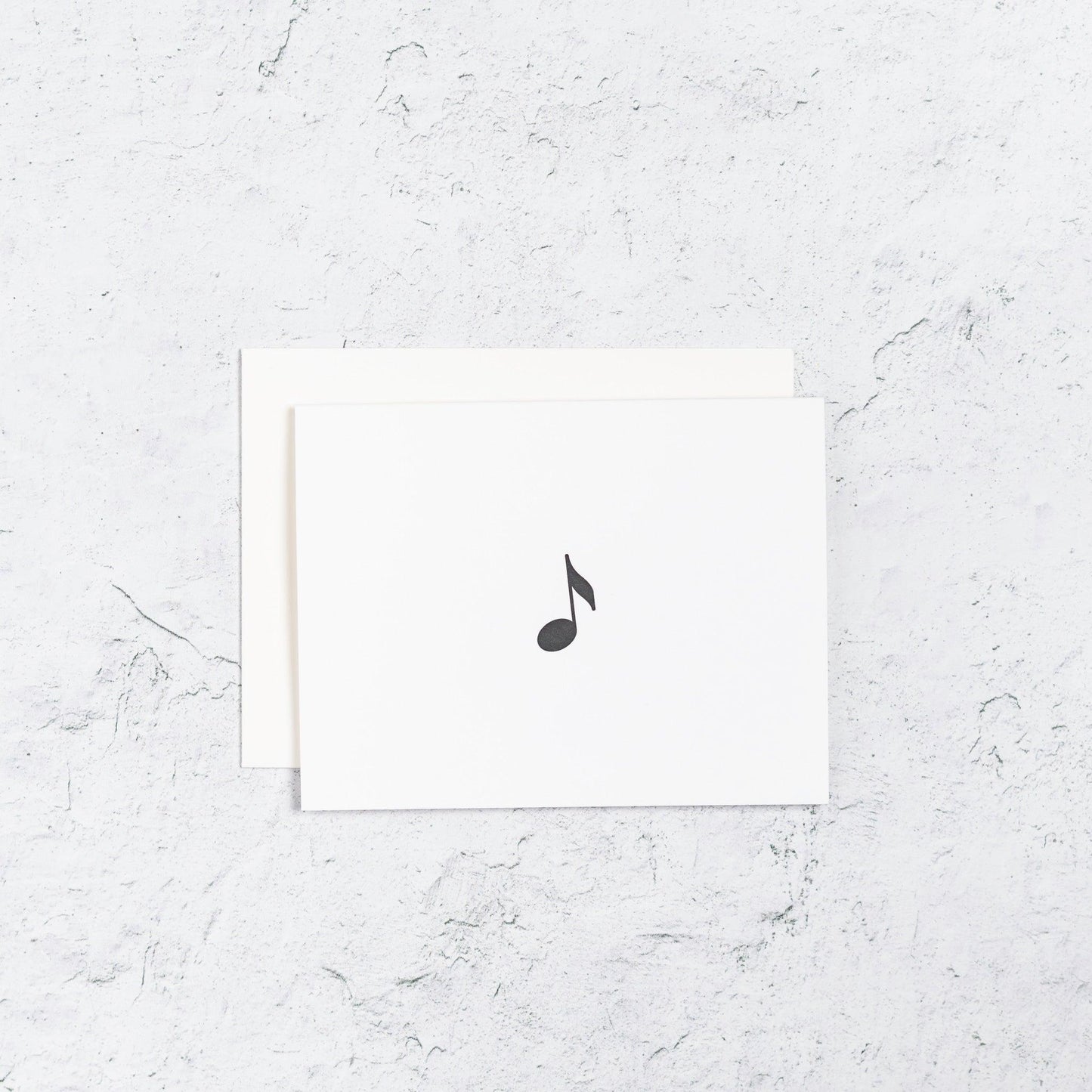 Music Note Letterpress Card