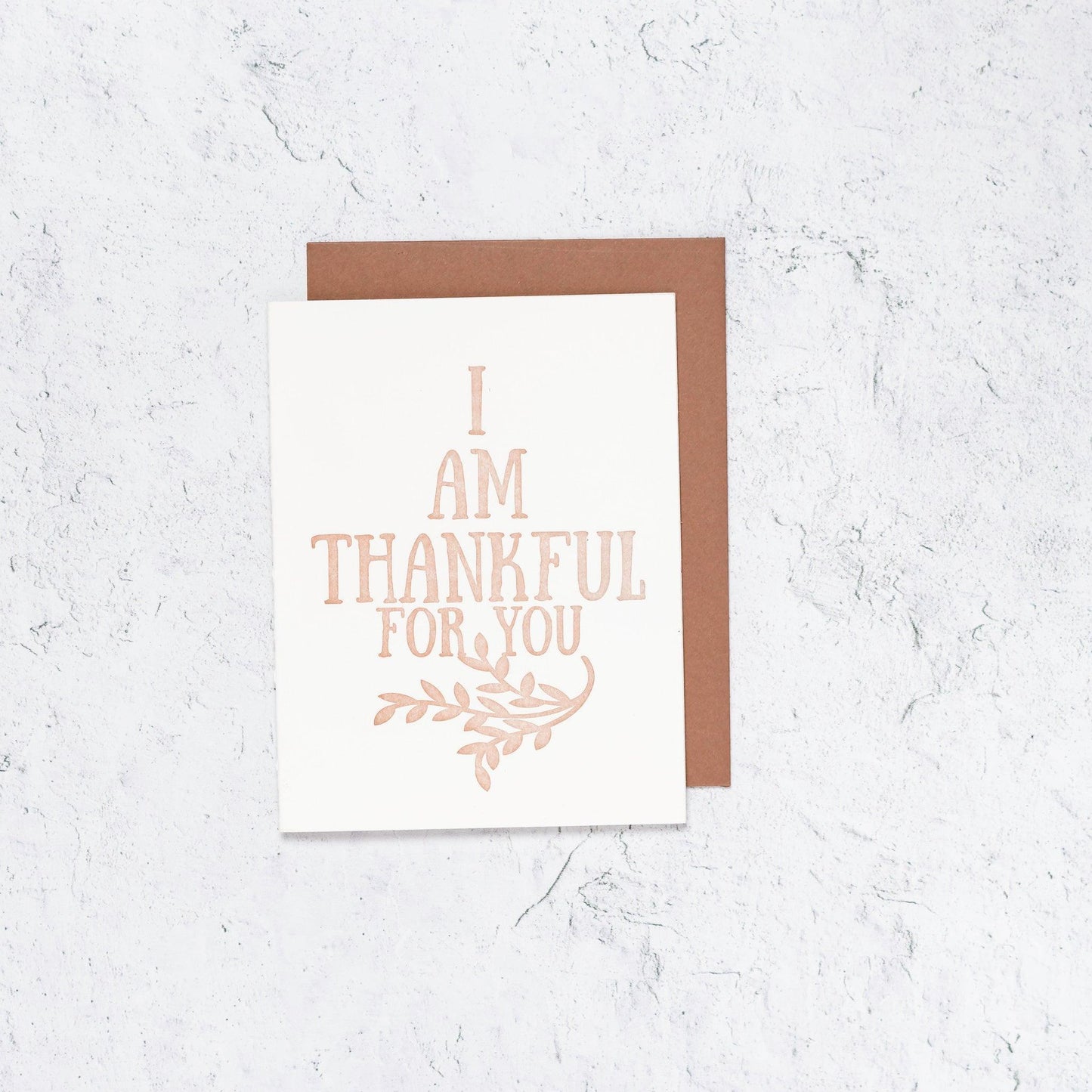 Thankful Letterpress Card
