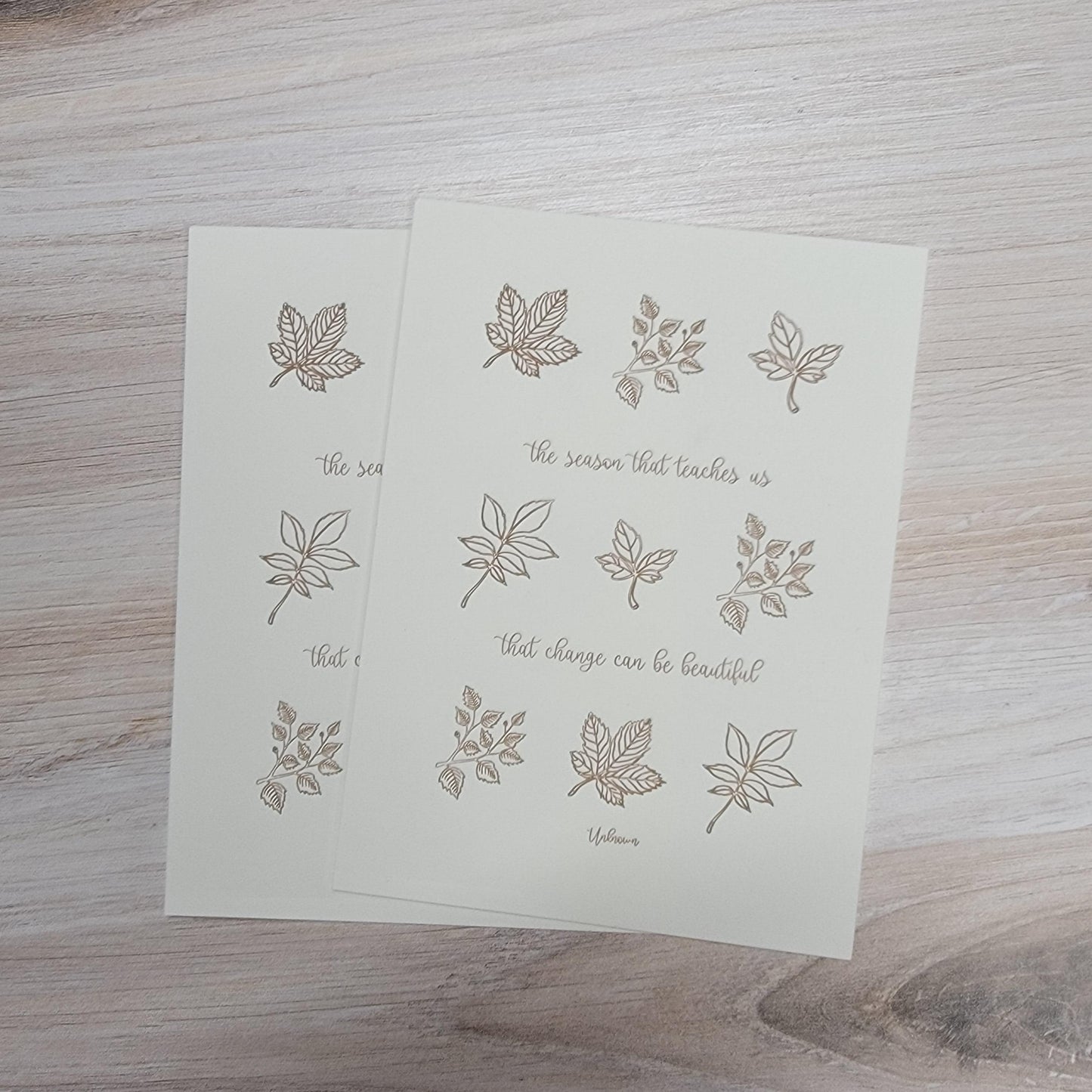 Change is Beautiful Letterpress Art Print - With Love Paperie