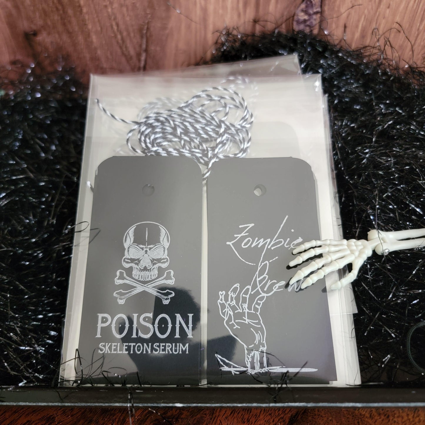 NEW: Letterpress Halloween Drink Tags Set of 4 - With Love Paperie