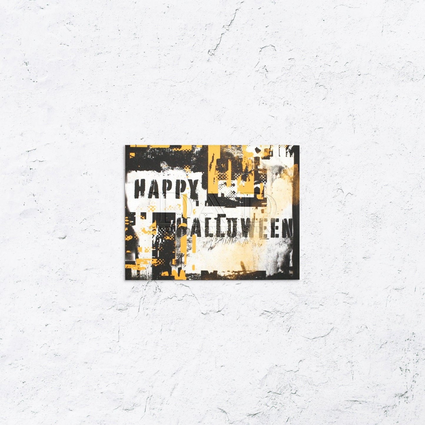 Happy Halloween Graffiti Card