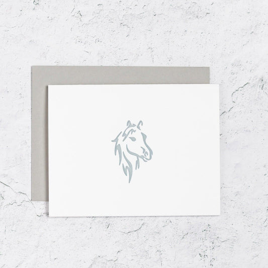 Horse Letterpress Notecard