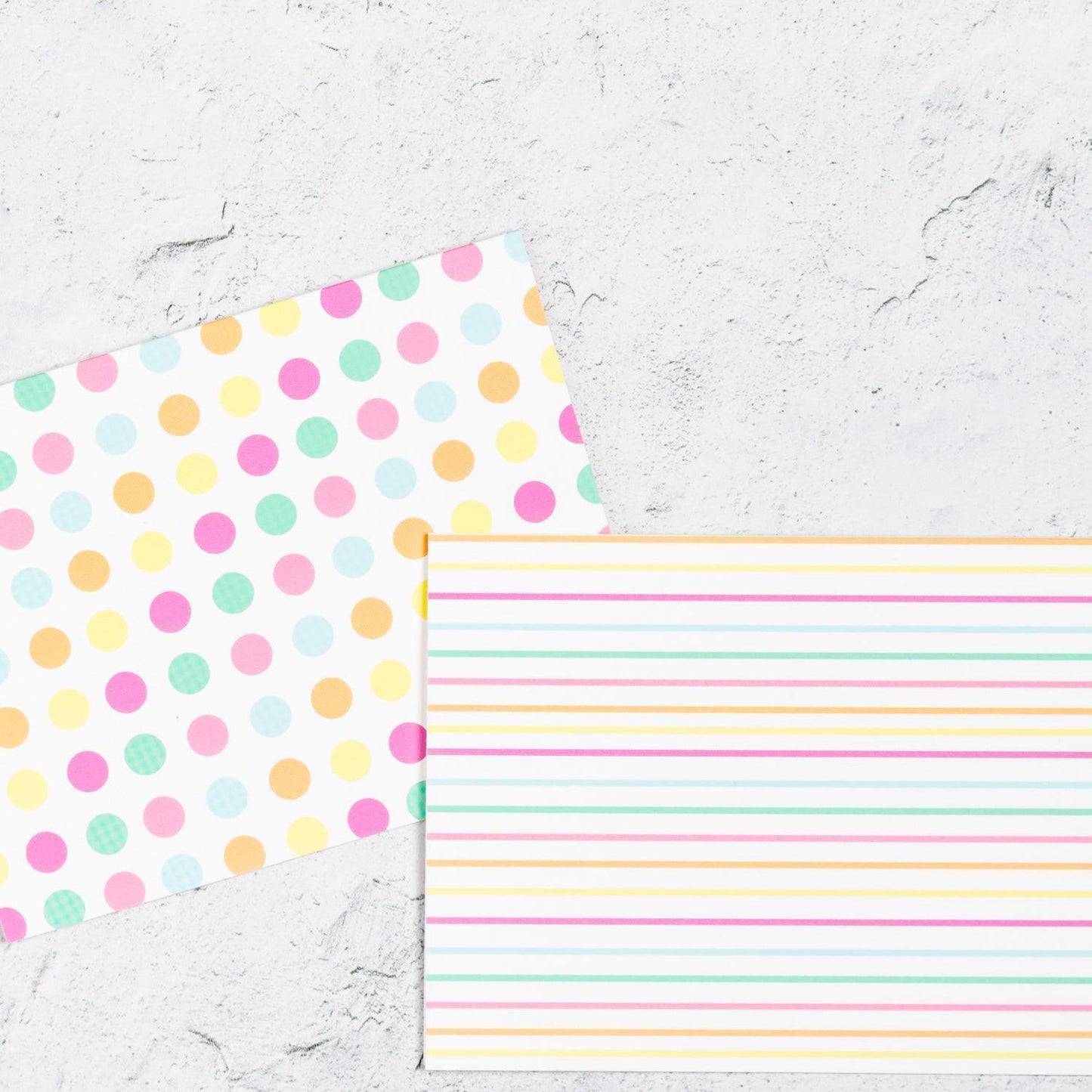 Dots and Stripes Fun Notecard Set - With Love Paperie