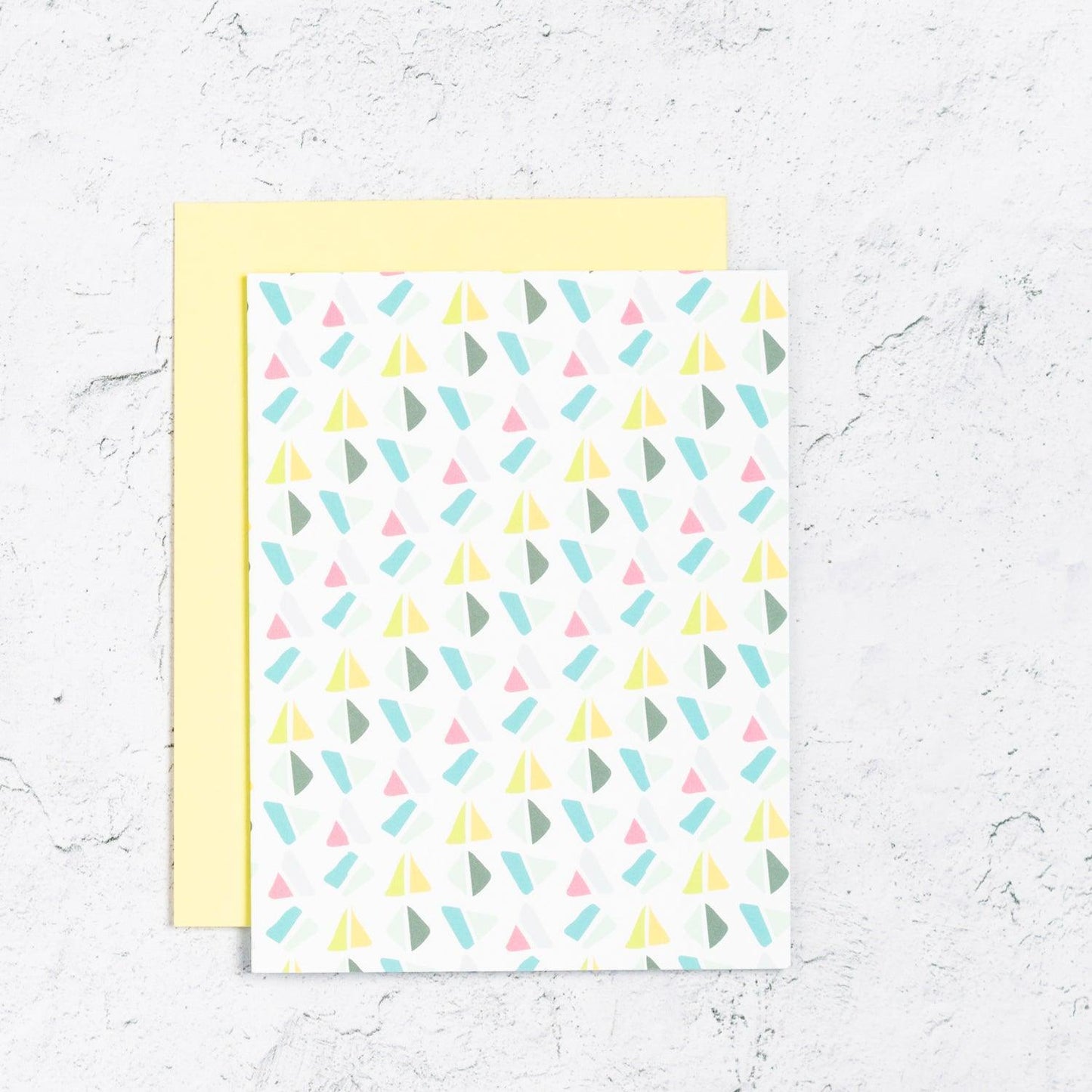 Triangle Geometric Note Cards
