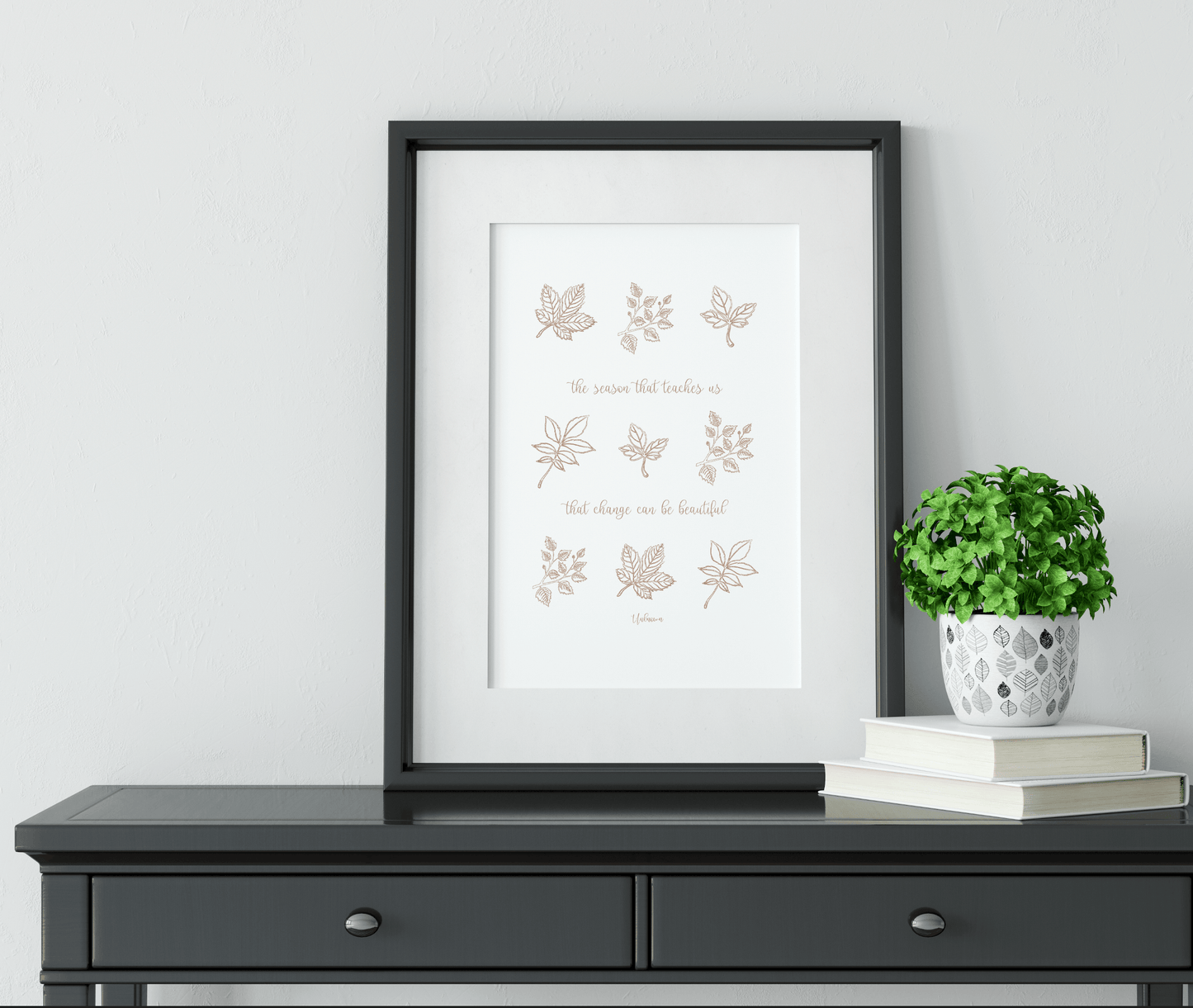 Change is Beautiful Letterpress Art Print - With Love Paperie