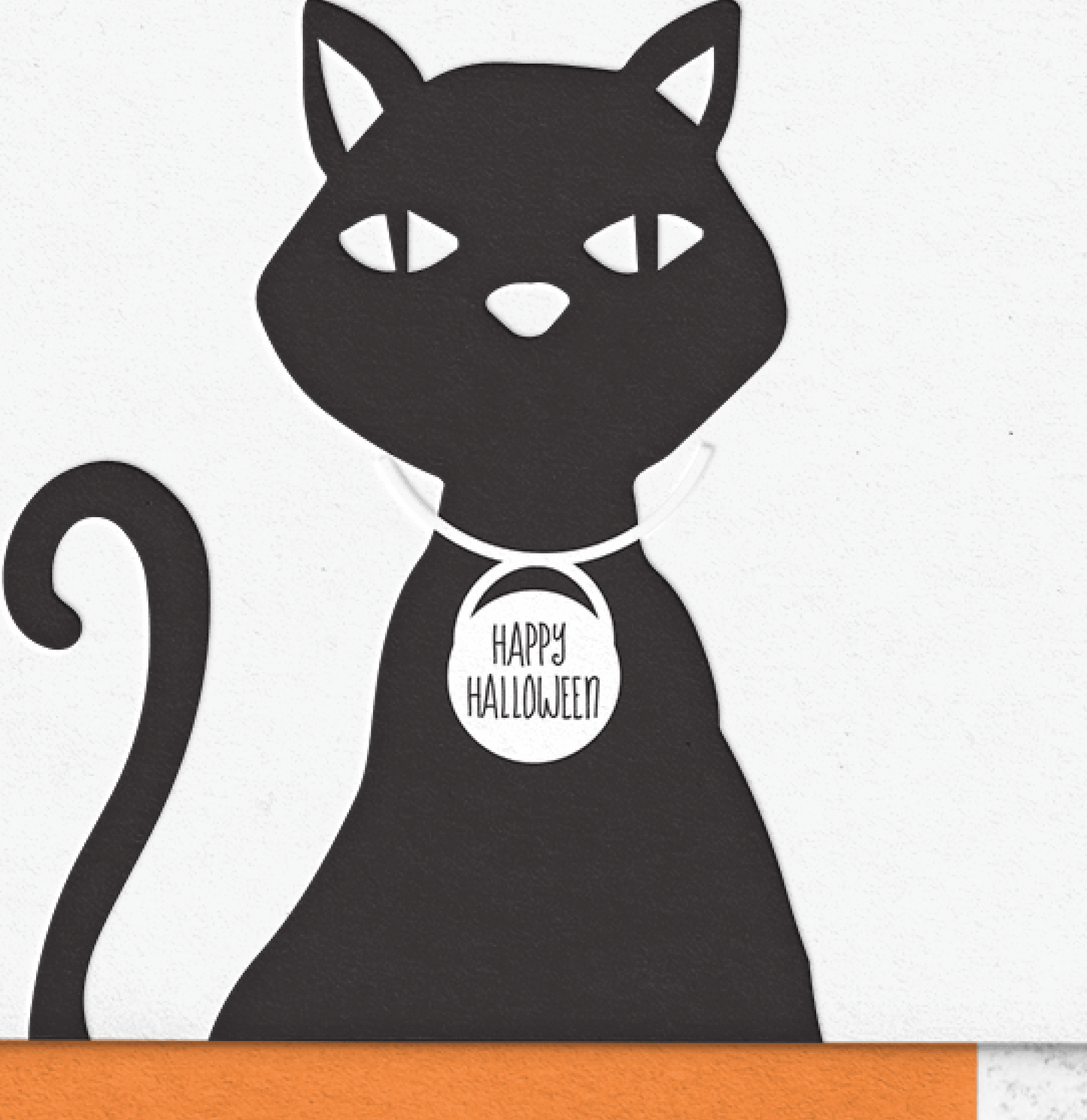 Black Cat Halloween Card