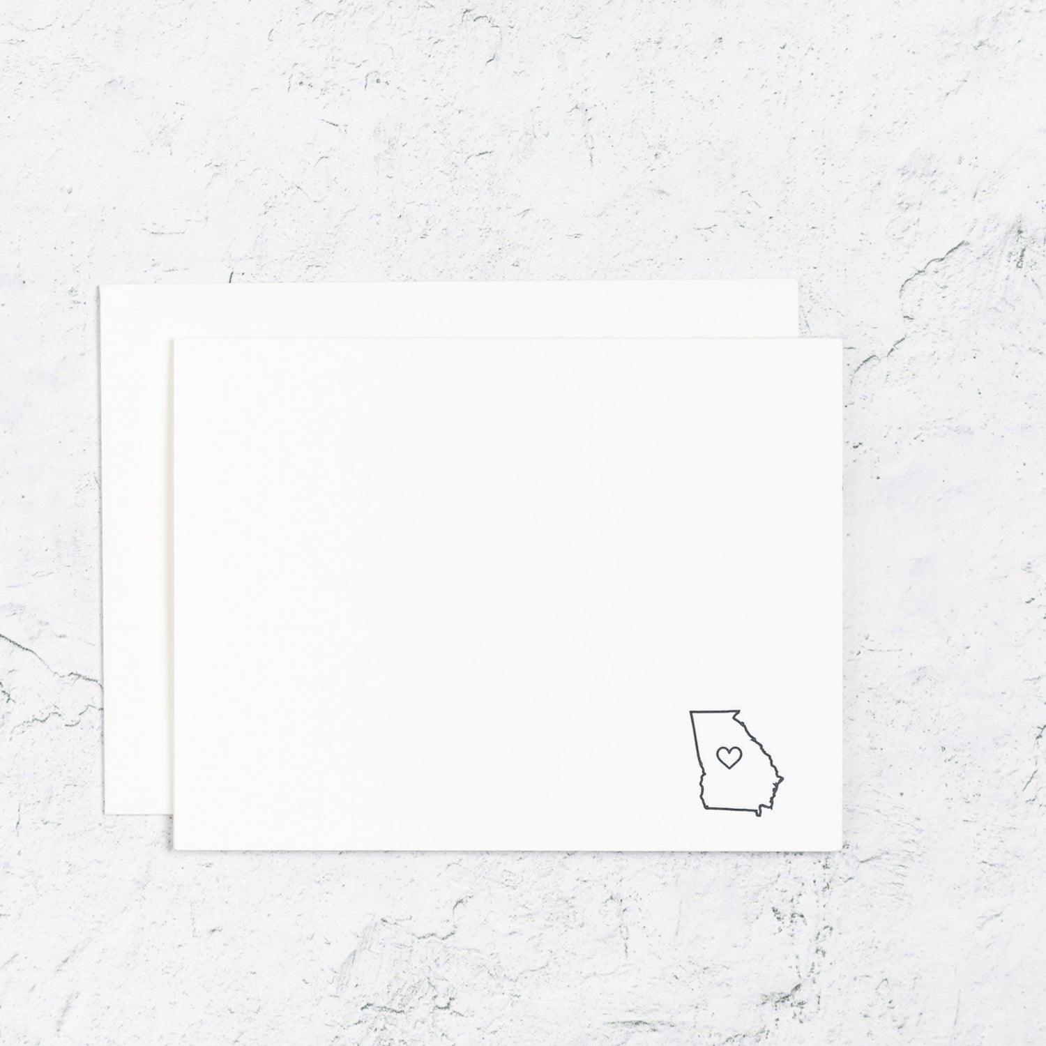 Georgia State Notecard