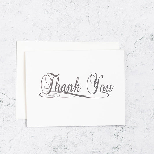 Traditional Thank You Letterpress Card