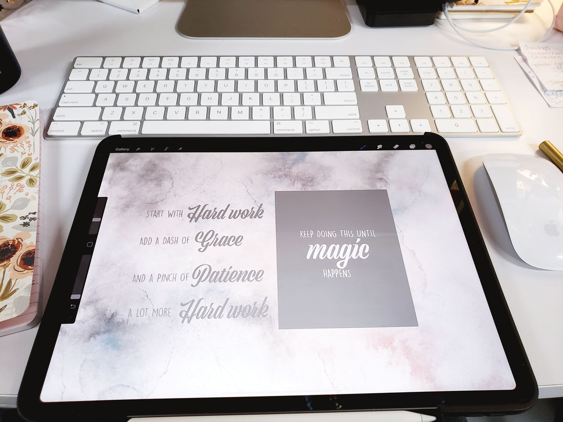 Grace, Patience and Hard Work - With Love A Paperie