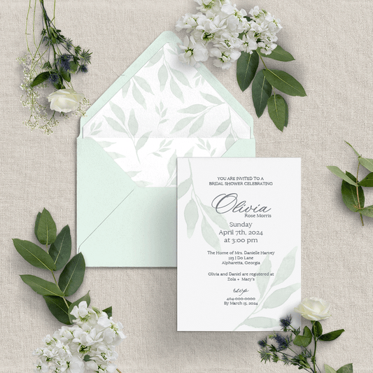 Greenery Invitation