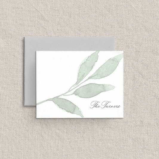 Eucalyptus Leaves Thank You Notes