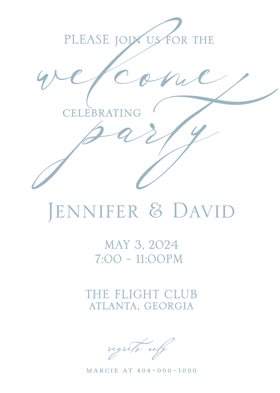 Rec Invitation Let's Party Rehearsal and Welcome Invitation – With Love Paperie