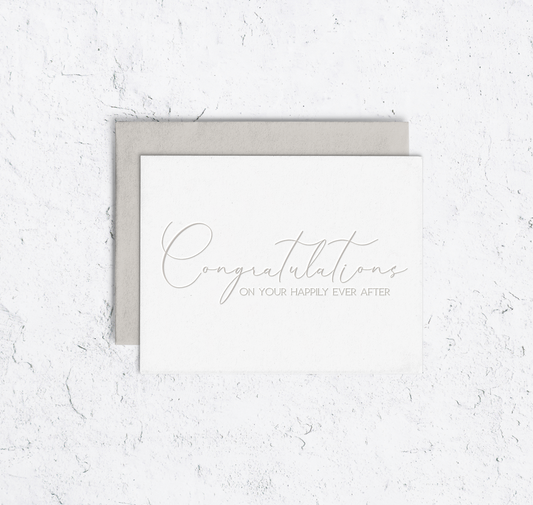 Congratulations Wedding Card Single Card