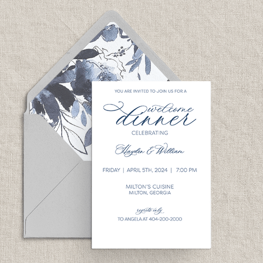 Twilight Hour Rehearsal and Welcome Dinner Invitation