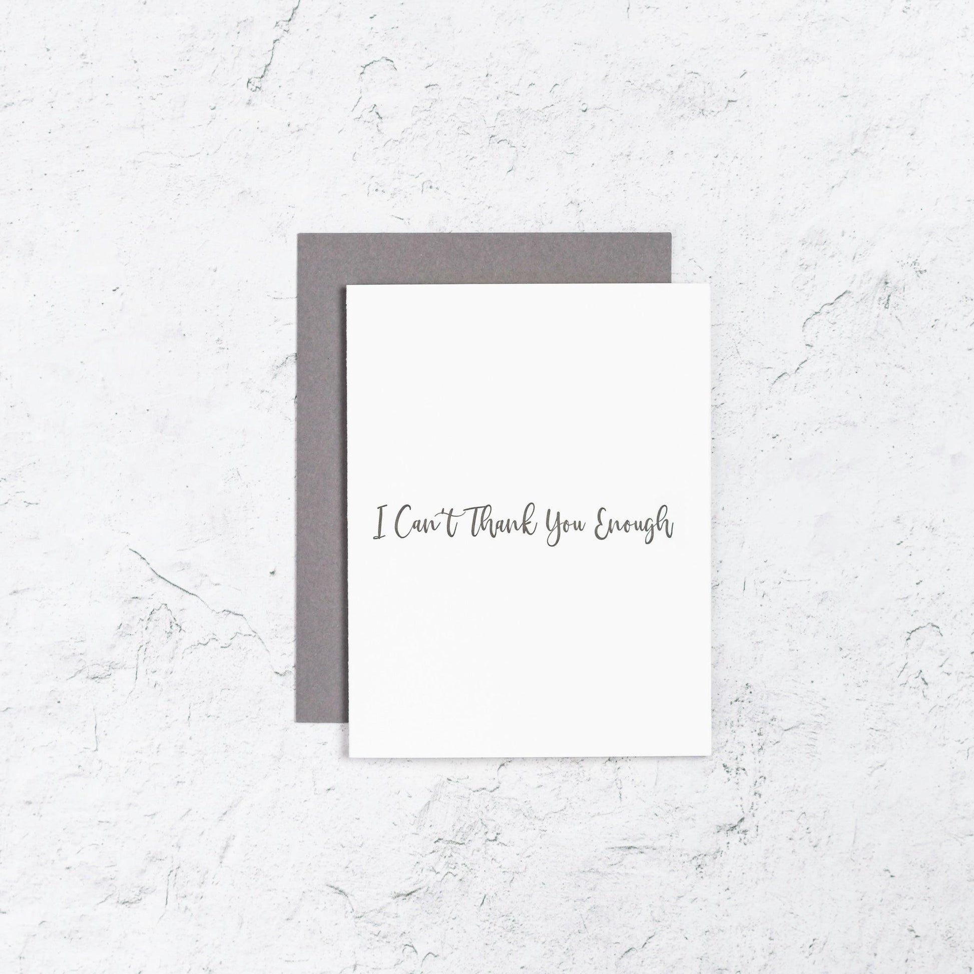 Thank you Letterpress Card