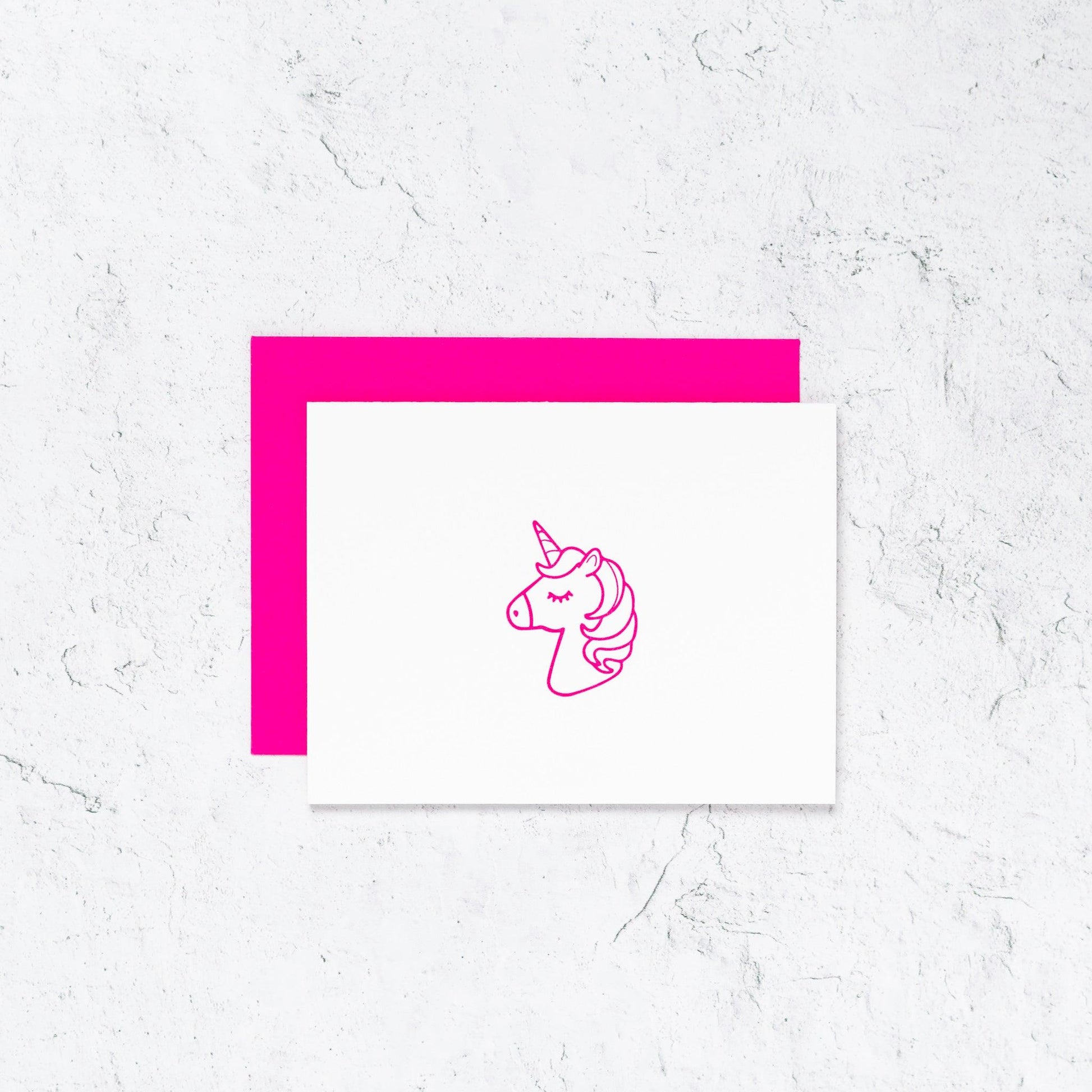 Unicorn Letterpress Cards