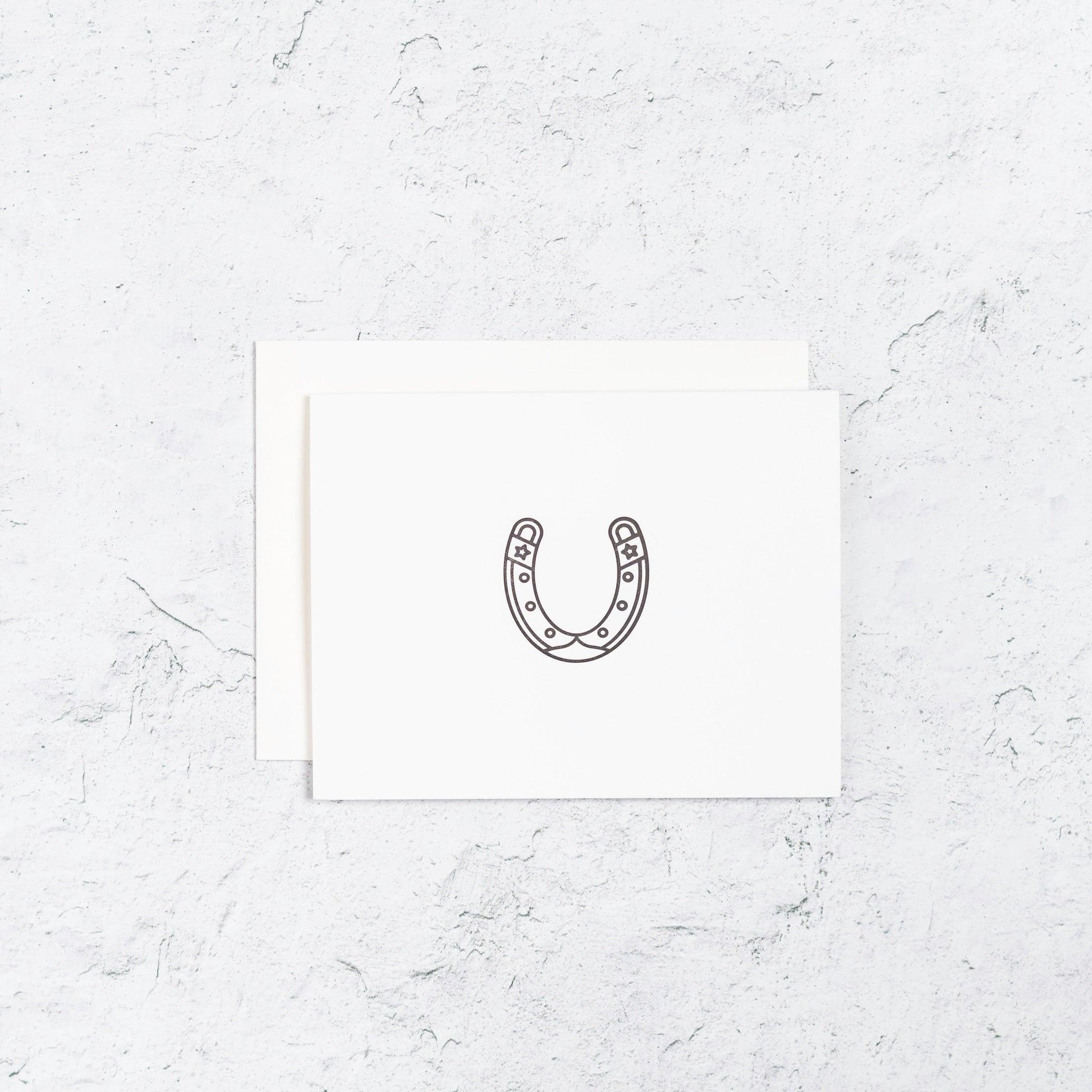 Horseshoe Letterpress Card