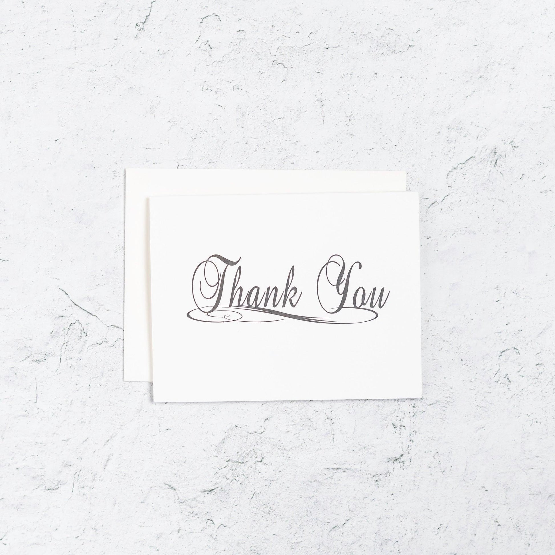 Traditional Thank You Letterpress Card