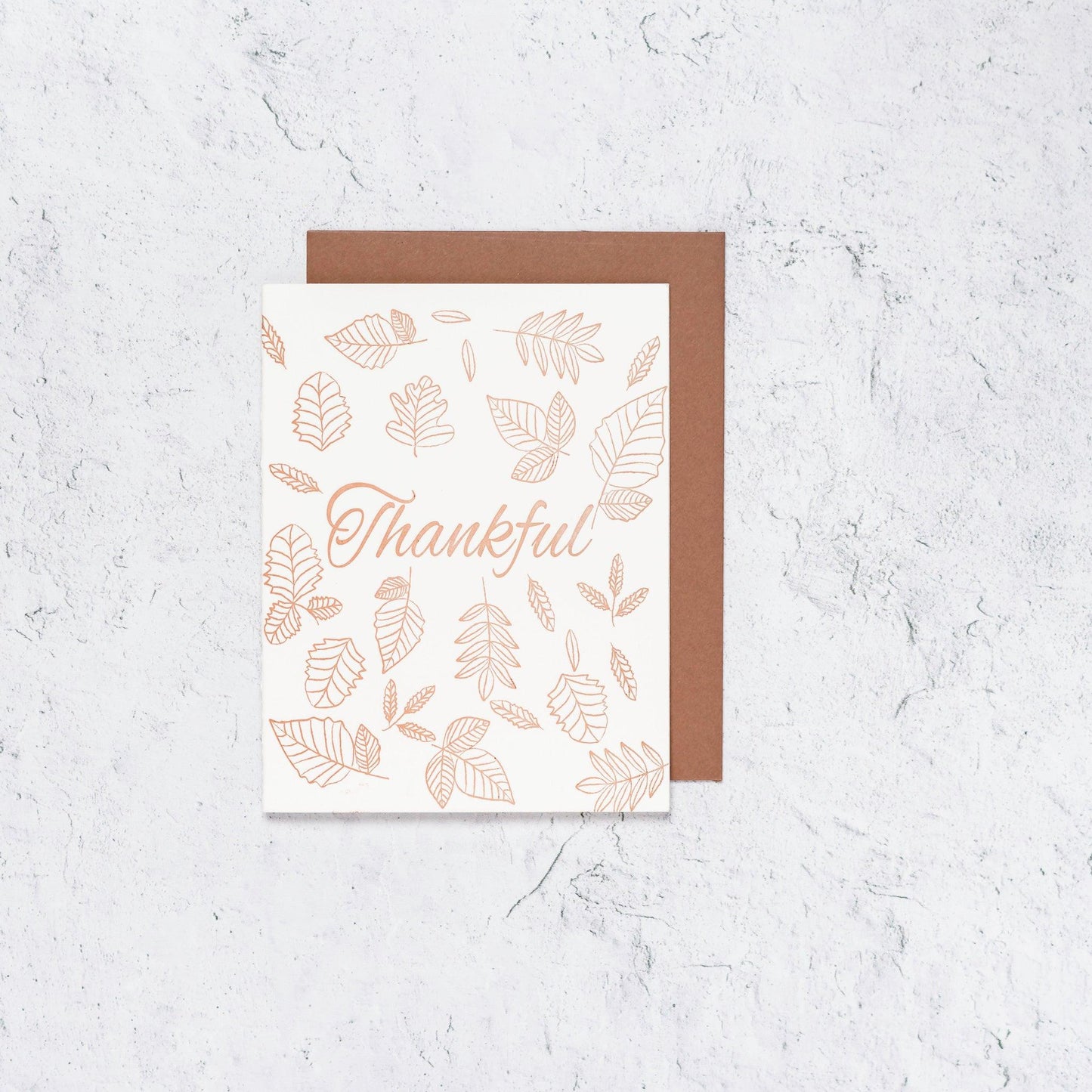 Thankful Letterpress Card