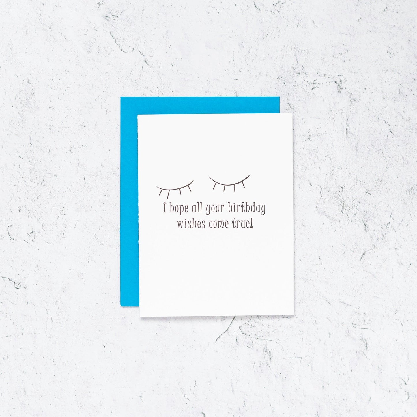 Birthday Wishes Letterpress Card