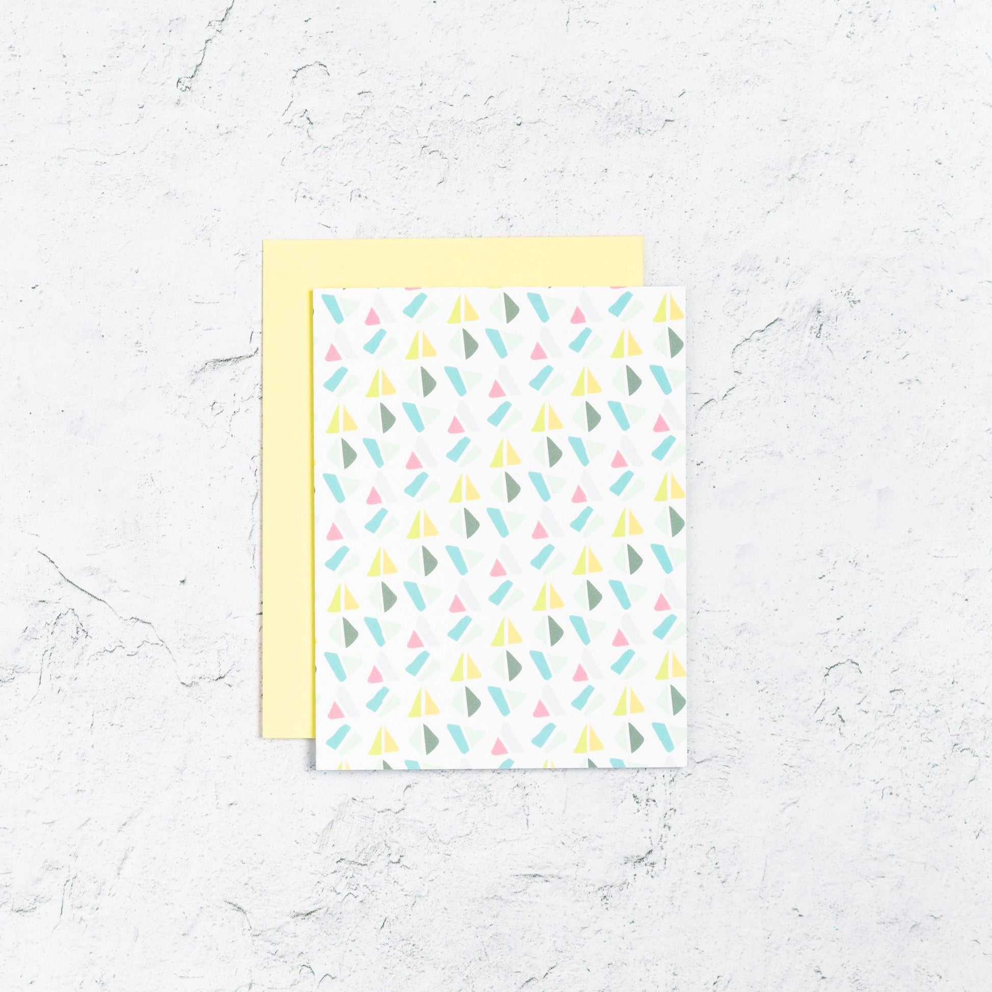 Triangle Geometric Note Cards