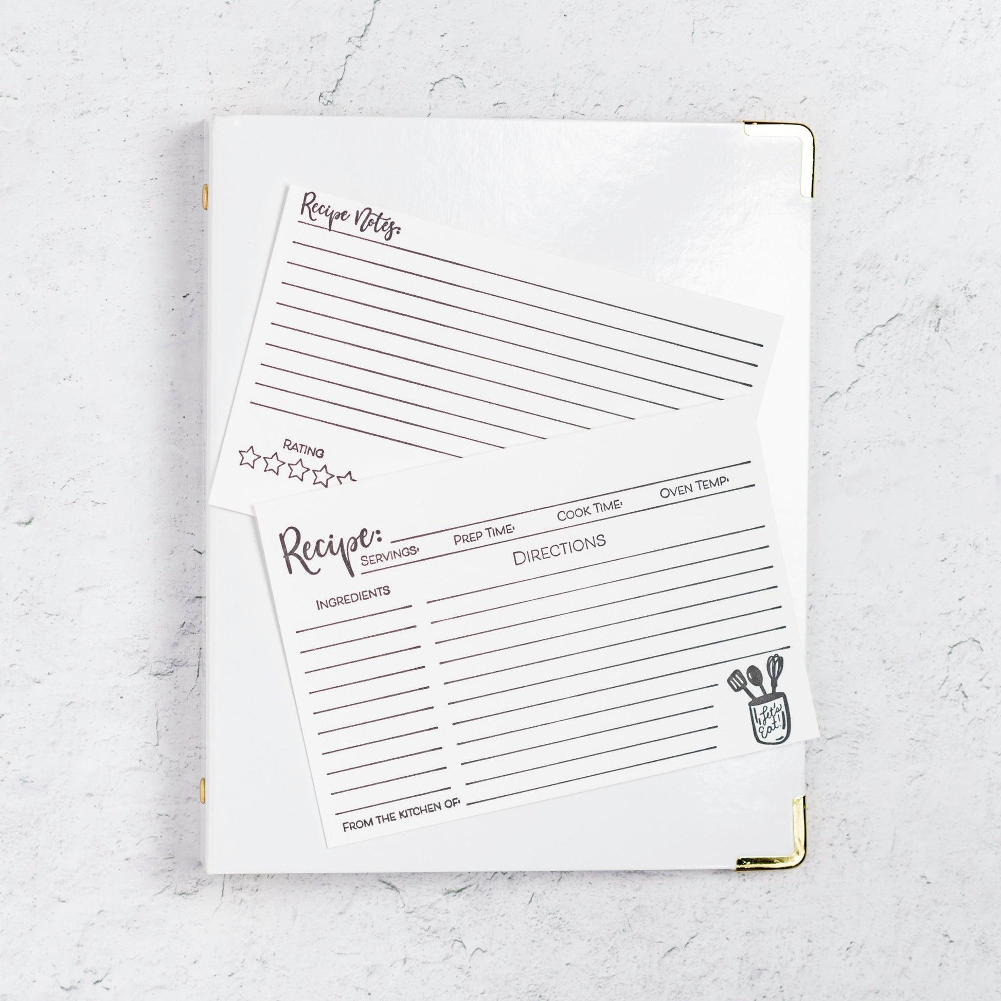 Recipe Binder Kit - With Love Paperie