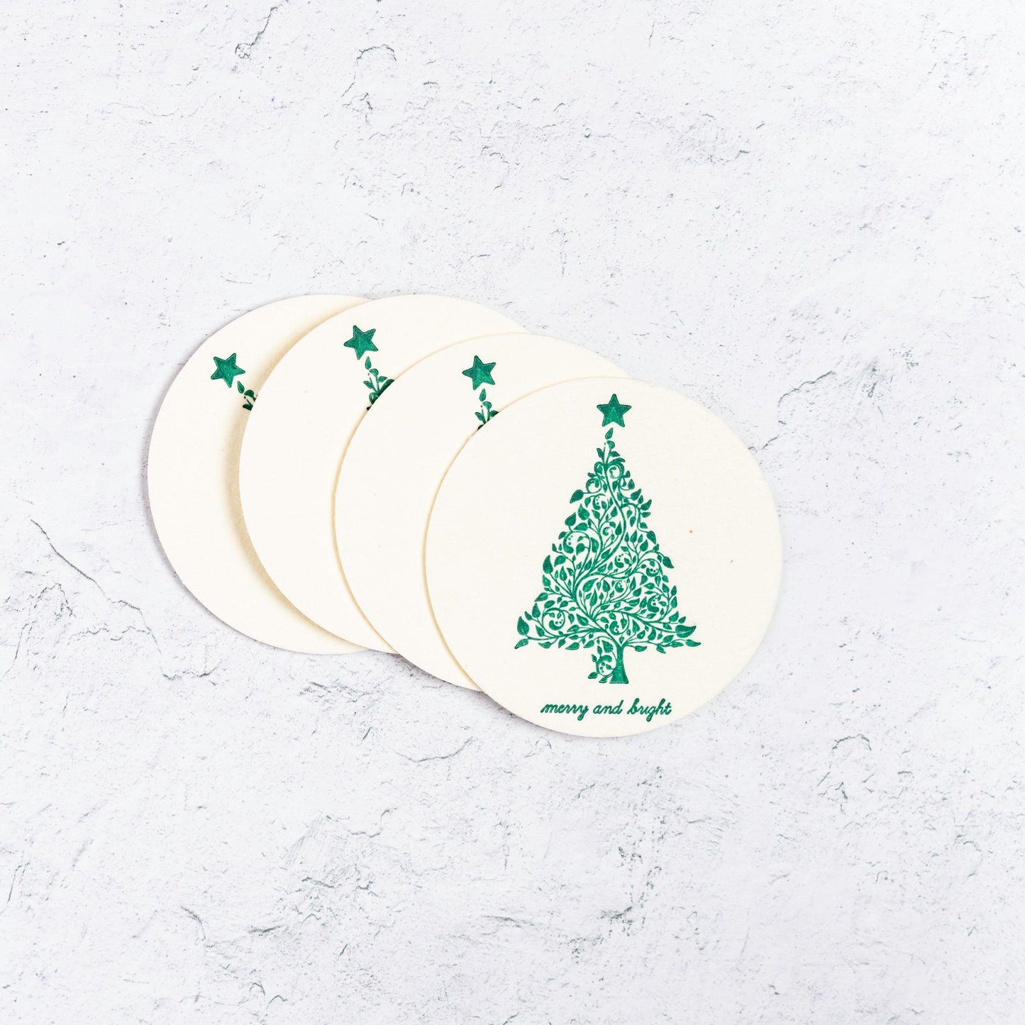 Merry and Bright Paper Coasters
