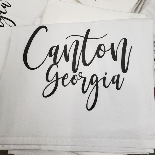 Canton Georgia Tea Towel - With Love A Paperie