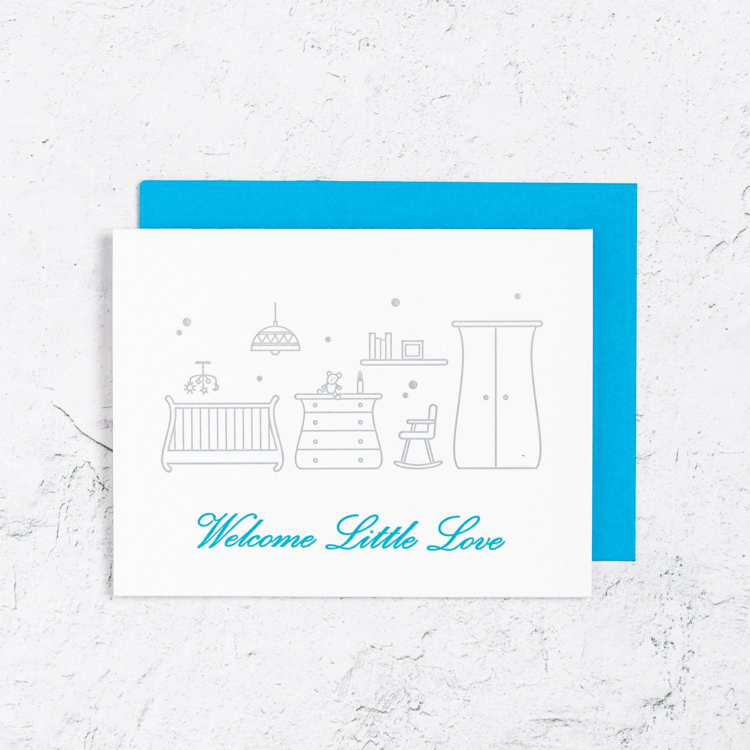 Baby Boy Letterpress Card