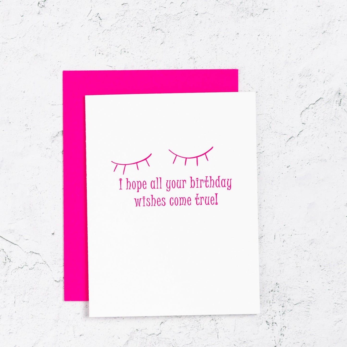 Birthday Wishes Letterpress Card